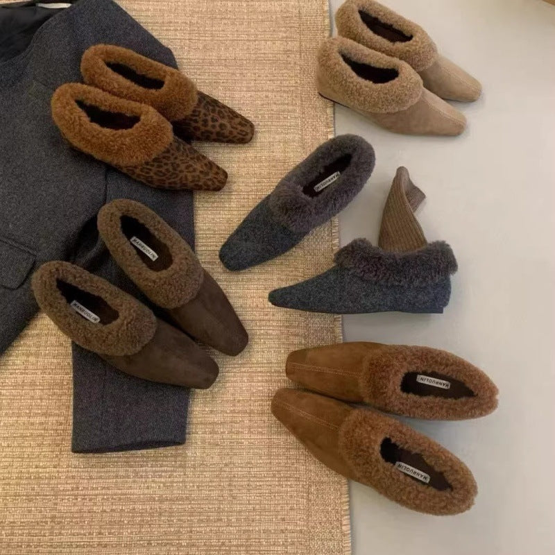 Damen warme und bequeme Hausschuhe mit kuscheligem Fleecefutter R&B