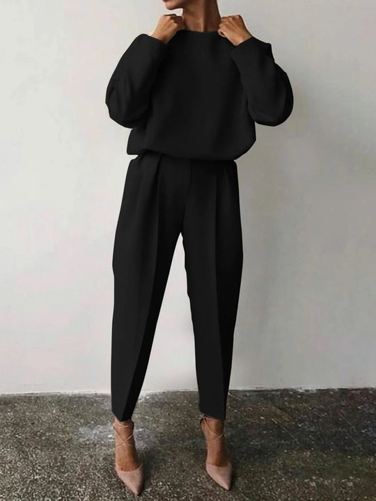 Damen Lässiges Zweiteiliges Set mit weitem Schnitt und stylischen Details R&B