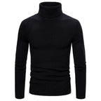 Herren Hochwertiger Rollkragenpullover aus feiner Rippstruktur R&B
