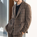 Herren elegante Doppelreiher-Jacke