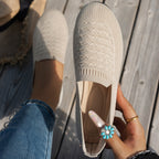 Damen komfortable Slipper mit innovativem Strickdesign R&B