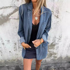 Damen entspannter Oversized Blazer R&B