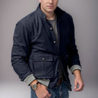 Herren sportliche Cordjacke mit praktischen Taschen und modernem Design R&B