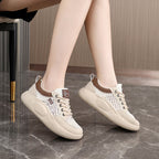 Damen Freizeit Sneaker mit atmungsaktiven Mesh-Einsätzen und dämpfender Sohle R&B