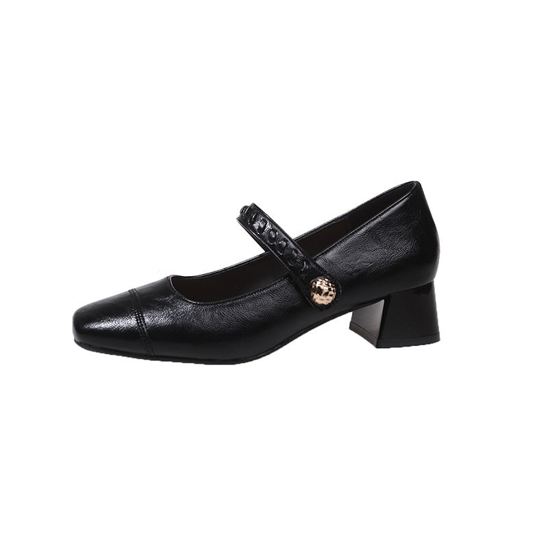 Damen elegante Sling-Pumps mit dekorativem Riemen und komfortablem Blockabsatz R&B