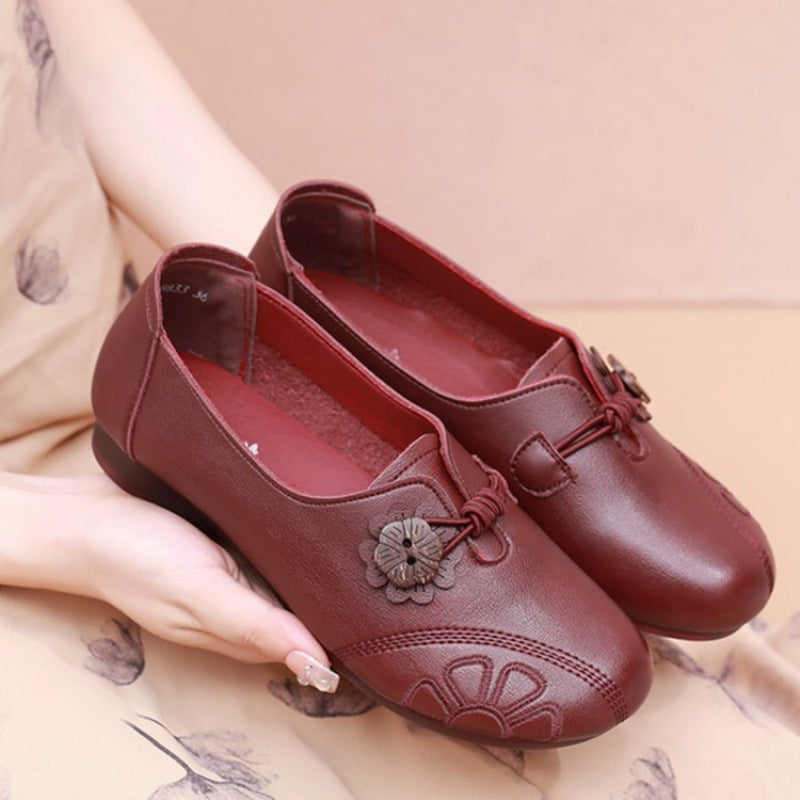 Damen Komfortable Ballerinas mit dekorativem Knotendesign R&B