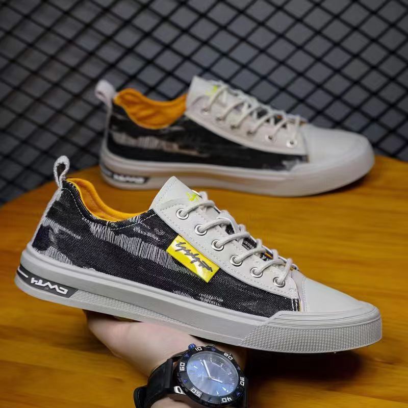 Damen Sportliche Canvas-Sneaker mit atmungsaktiver Zehenkappe und flexibler Laufsohle R&B