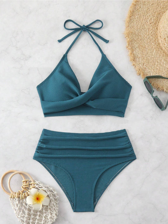 Damen Hochtailliertes Bikini-Set R&B