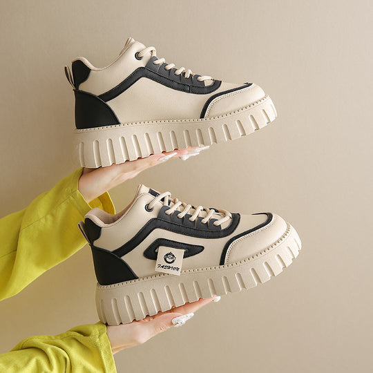 Damen Modische High-Top Sneakers mit rutschfester Sohle und atmungsaktivem Obermaterial R&B