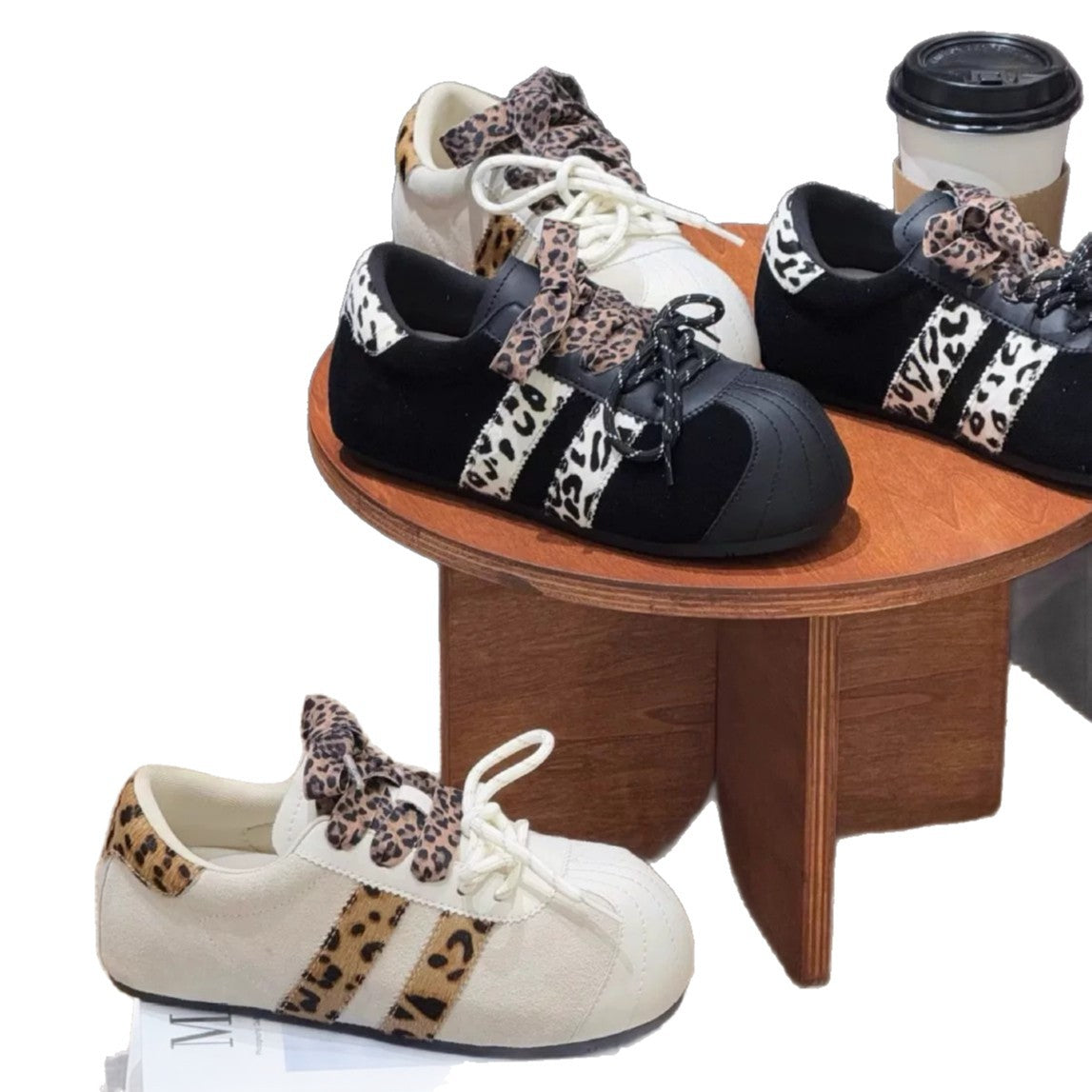 Damen Sneakers im trendigen Animal-Print Design von