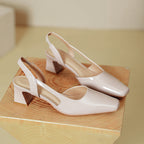 Damen Slingback-Pumps mit modernem Design und bequemem Blockabsatz