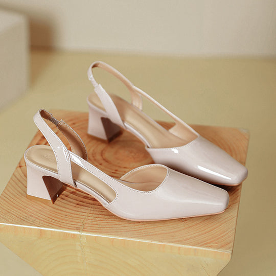 Damen Slingback-Pumps mit modernem Design und bequemem Blockabsatz R&B