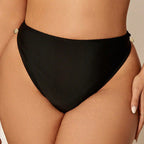 Damen Bikiniunterteil mit glänzenden Muschel-Akzenten und elegantem Schnitt R&B