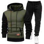 Herren Sportliches Hoodie- und Jogginghosen-Set R&B