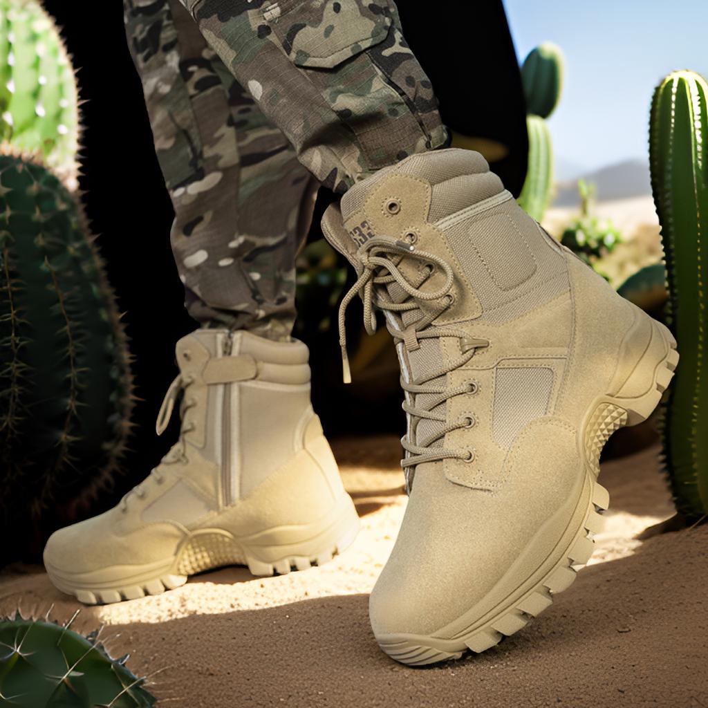 Herren Militärische Einsatzstiefel mit rutschfester Sohle und atmungsaktivem Obermaterial R&B
