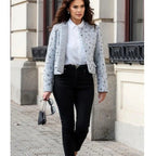 Damen elegante Jacke mit strukturiertem Design R&B