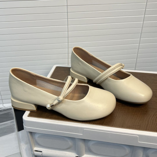 Damen elegante Ballerinas mit stilvollem Riemen und komfortablem Fußbett R&B