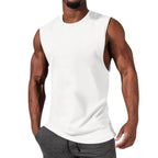 Herren ärmelloses Sport-Tanktop aus atmungsaktiver Baumwolle mit modernem Schnitt R&B