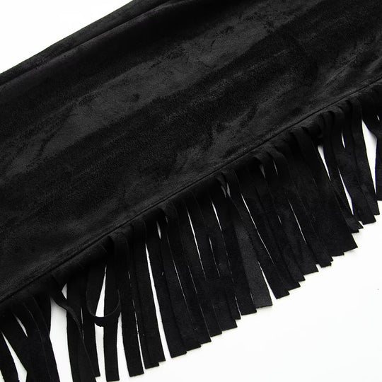 Damen weite Hose mit Fransen und modernem Schnitt R&B