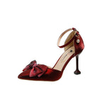 Damen elegante Slingback-Pumps mit modischem Schleifenakzent