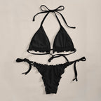 Damen Triangel-Bikini mit raffinierten Rüschen und verstellbaren Trägern R&B