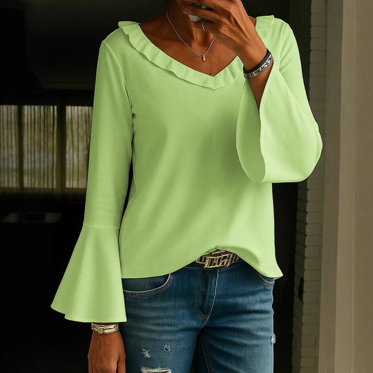 Damen Bluse mit Rüschendetails R&B