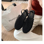 Damen offene Mules mit netzartigem Design und komfortablem Fußbett