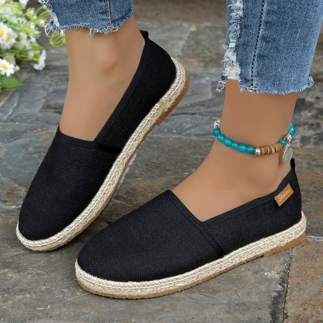 Damen Espadrilles mit elastischem Obermaterial und komfortabler Sohle R&B