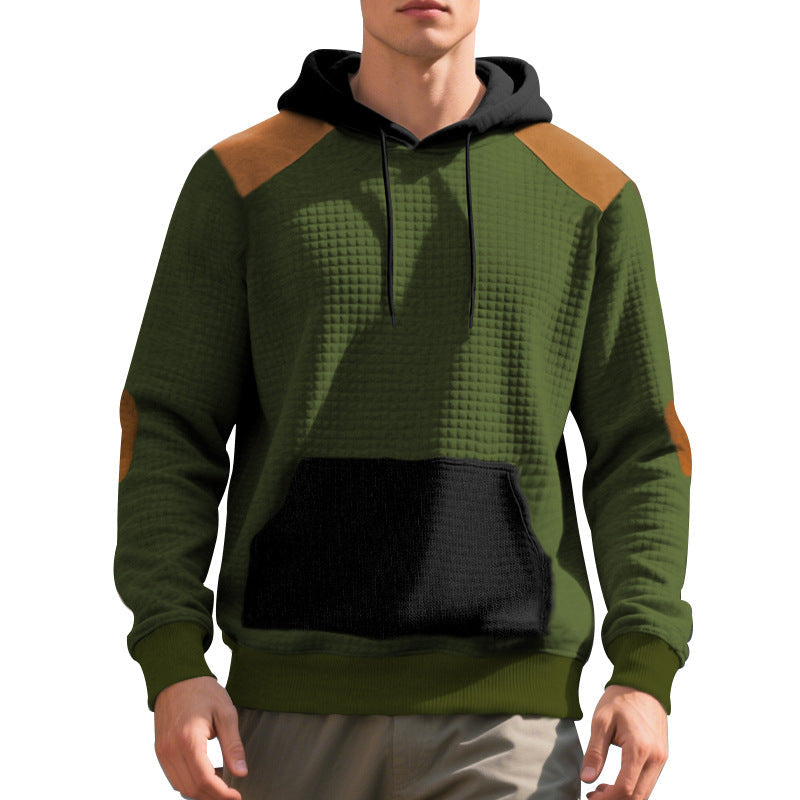 Herren modischer Kapuzenpullover mit strukturiertem Design und praktischen Taschen R&B