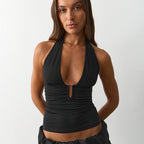Damen Sportlicher Oberteil im Bikini-Stil mit raffinierten Auslassungen R&B