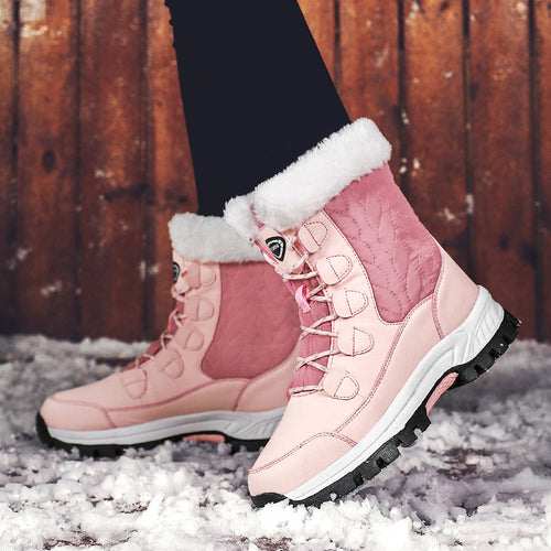Damen Winterstiefel mit isolierter Fütterung und rutschfester Sohle R&B