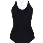 Damen Einteiliger Badeanzug mit trendigem Kreuzträger-Design R&B