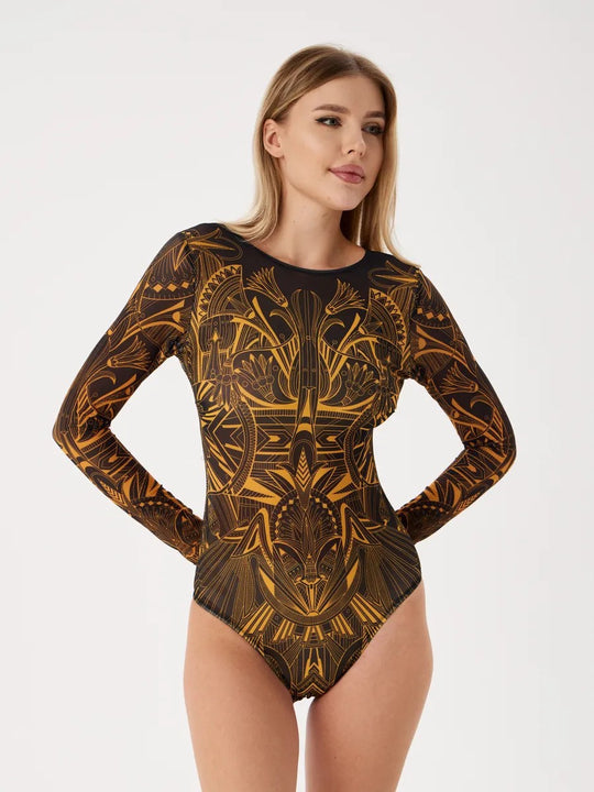 Damen figurbetontes Badeanzug R&B