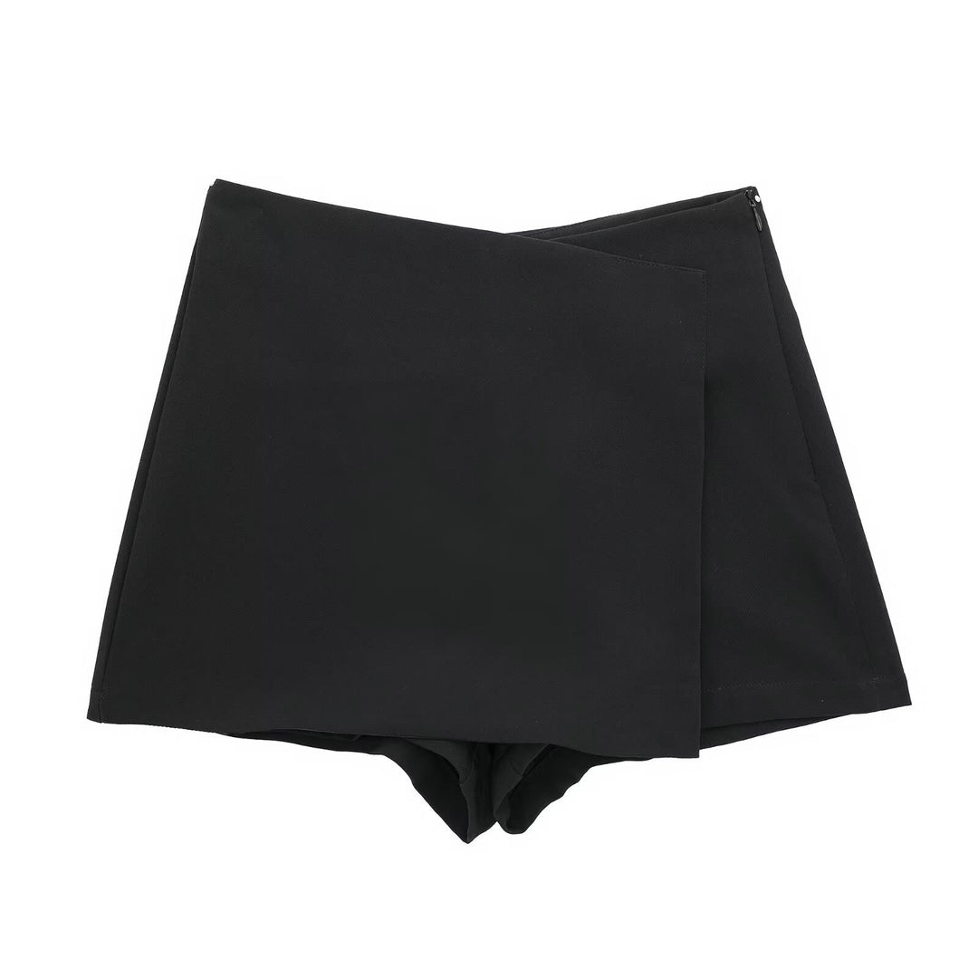 Damen sportliche Shorts mit elegantem Layering-Design R&B