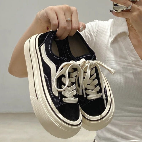 Damen Modische Plattform-Sneaker mit robustem Profil und atmungsaktivem Obermaterial R&B