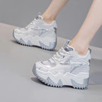 Damen Chunky Sneakers mit luftiger Mesh-Oberfläche und dämpfendem Komfort