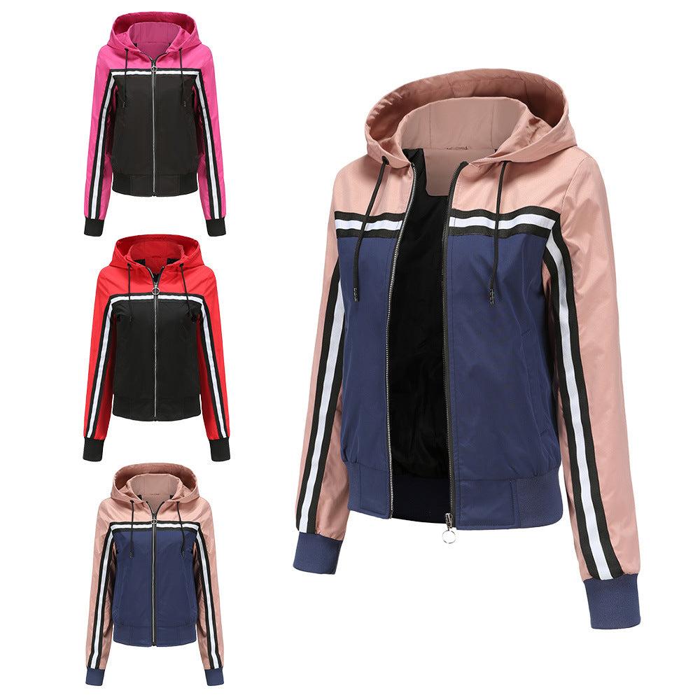 Damen sportliche Jacke mit modernen Streifenelementen R&B