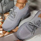 Damen Atmungsaktive Sportsneaker mit flexiblem Mesh-Obermaterial