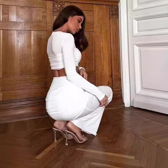 Damen Elegantes Kleid mit figurbetontem Oberteil und schwingendem Rock R&B