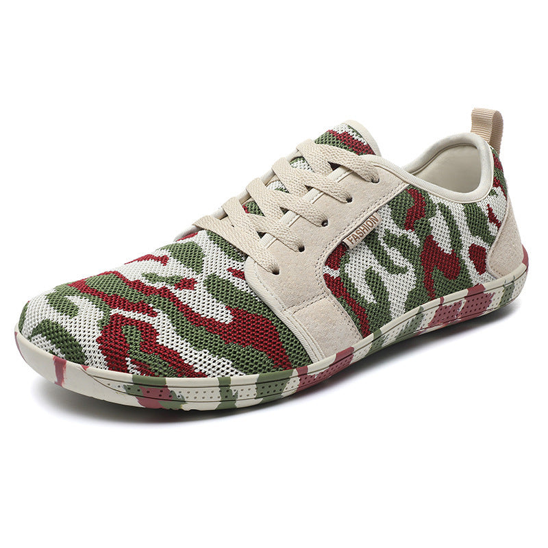 Damen Sportliche Sneaker mit taktischem Camouflage-Design und atmungsaktivem Mesh-Obermaterial