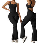 Damen Sportlicher Jumpsuit mit angeschnittenem Schnitt und trendy Cut-Outs R&B