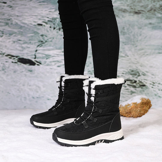 Damen Winterstiefel mit nachhaltiger Isolierung und rutschfester Sohle R&B