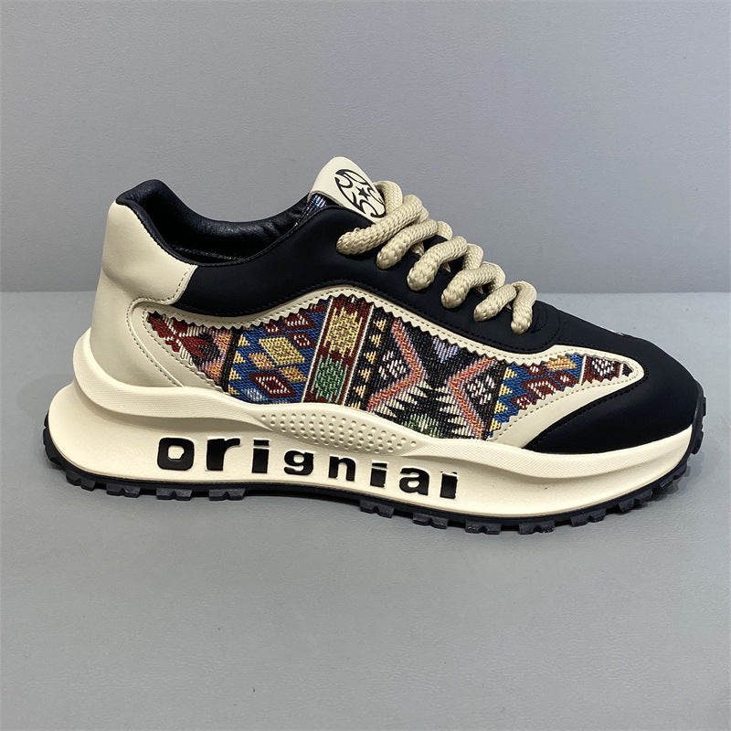 Damen Sportliche Sneakers mit einzigartigem geometrischen Muster R&B