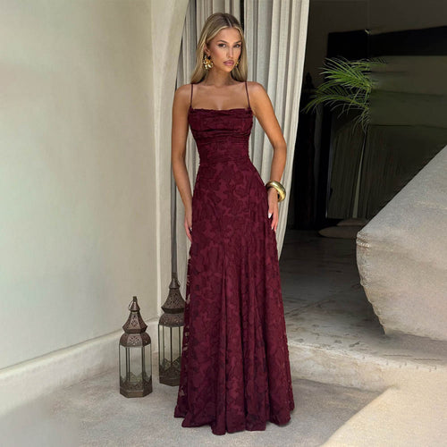 Damen Elegantes und figurumspielendes Abendkleid mit floralen Applikationen R&B