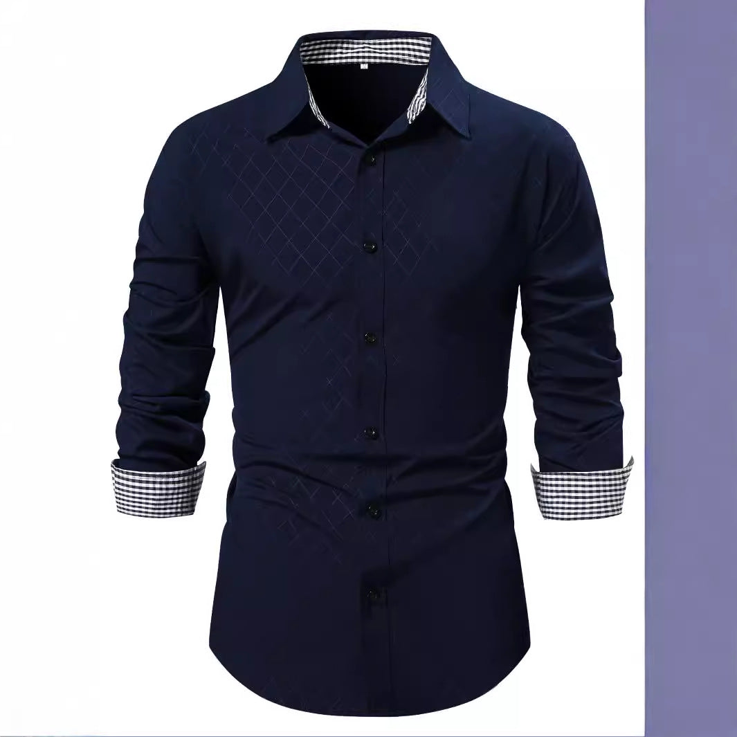 Herren Langarmhemd R&B