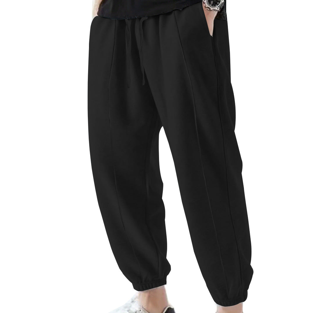 Herren Jogginghose aus atmungsaktivem Material mit verstellbarem Bund R&B