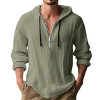 Herren lässiger Kapuzenpullover mit Reißverschluss R&B