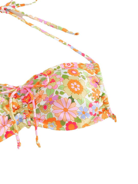 Damen Bandeau-Bikini mit verspieltem Blumendesign R&B