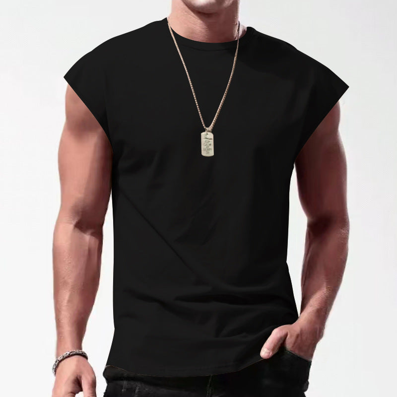 Herren Ärmelloses Sportshirt aus atmungsaktivem Material mit stylischem Design R&B