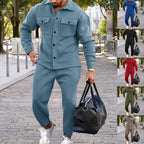 Herren Freizeit Set mit strukturiertem Oberteil und passenden Jogginghosen R&B